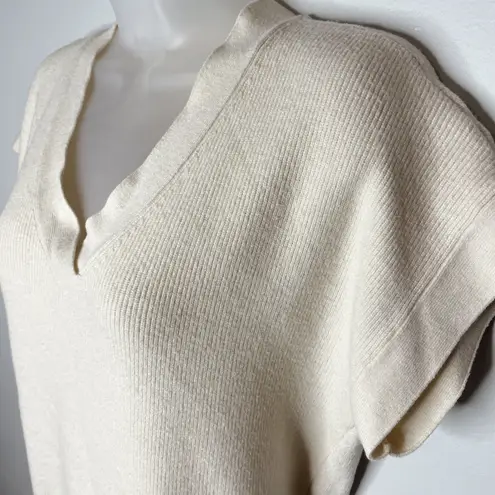 Vila Milano Oversized V-neck Short Sleeved Sweater Vest