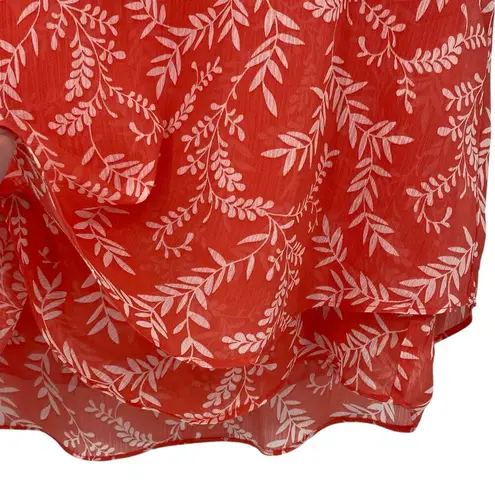 NEW CHRISTINA B Floral Double Layered Sleeveless Blouse Pink White Size Medium