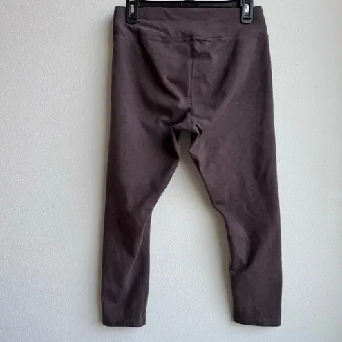 Pact  Organic Cotton chocolate brown mid rise leggings comfort travel size Medium