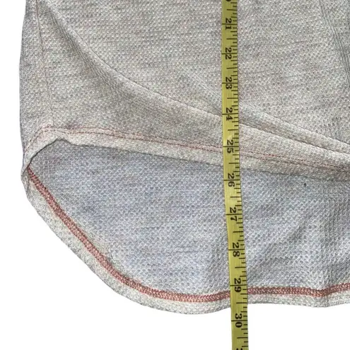 Hummingbird Mixed Media Waffle Knit and Chiffon Top Size Large