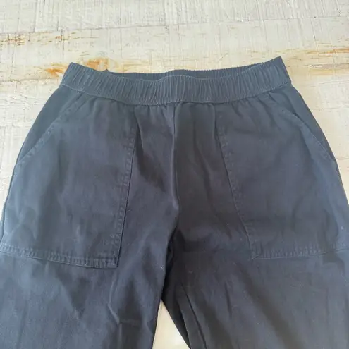 Known Supply Lesley Pant size XS Black Cotton Twill Jogger Bottom Pants