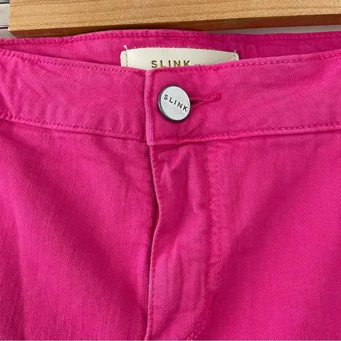 Bermuda Slink Jeans Pink Curvy Stretch Longer length  Shorts womens plus 22 new