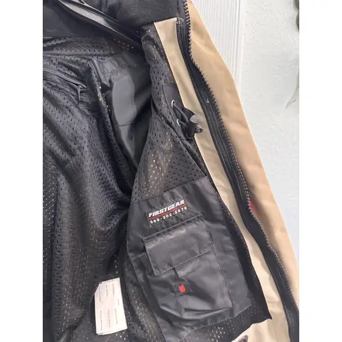 Firstgear womens Motorcycle Jacket All Weather Riding Technical Performance Gear Tan