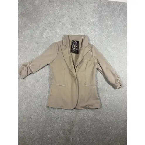 starling blazer y2k business casual tan 3/4 sleeves Brown Size M