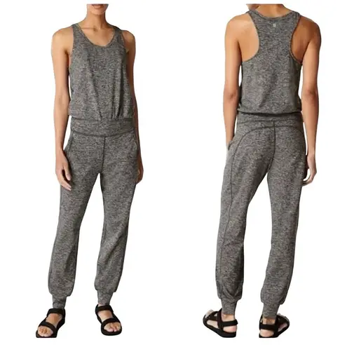 Sweaty Betty Jumpsuit XXS Gray Heathered Sleeveless Athletic Lounge Jogger Style