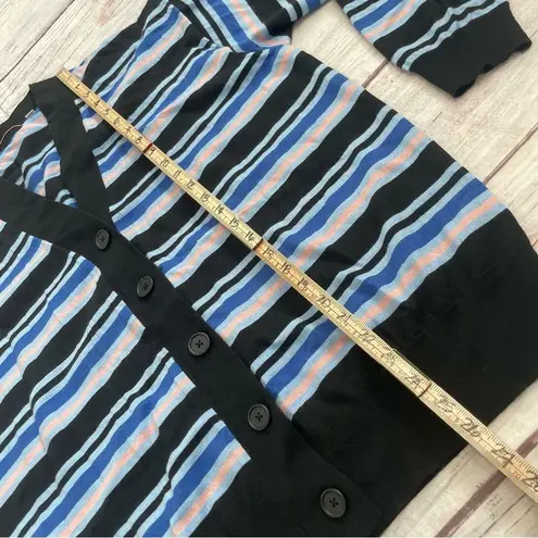 MARNI x UNIQLO Collaboration Striped Oversized Cardigan Blue Women Size Large