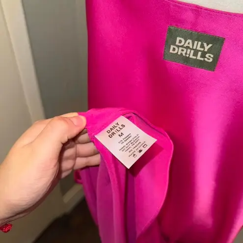 Daily Drills NWOT  Maxi Dress Hot Pink Size Medium No Longer on Website!! thumbnail 5