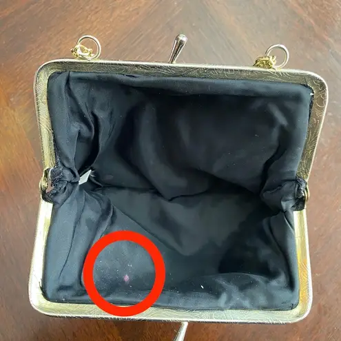 Vintage Black & Gold Beaded & Sequins Snap Purse