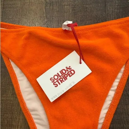 Solid & Striped NWT Terry Tati Bikini Bottom in Tangerine Size Small
