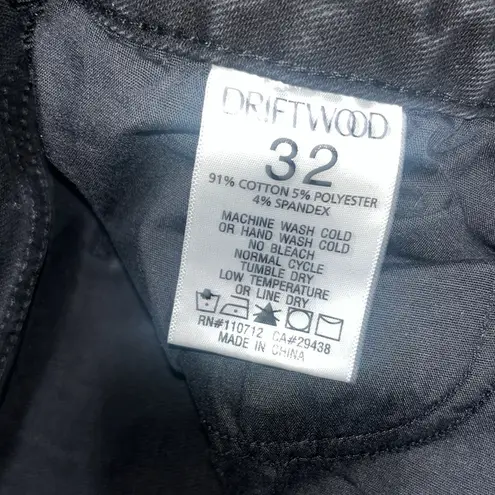 Driftwood  Audrey Toujours High Rise‎ Jeans Dark Night Black 32