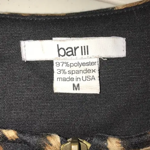Bar III BAR lll LEOPARD PRINT FIGURE FLATTERING DRESS MEDIUM - Image 5