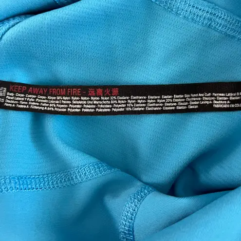 Free People Movement NWT Instant Replay Varsity Blue Biker Shorts