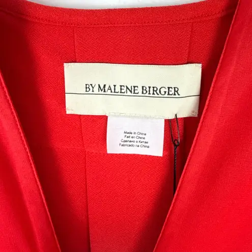 NWT By Malene Birger Verzalio Top Blouse Silk Blend Red Size Small S $245 NEW