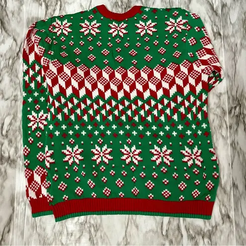 Carl The Llama Merry Christmas Ugly Sweater Sz M Holiday Party Red Green Unisex Size M