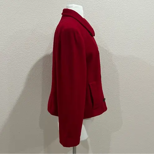 Pendleton Knockabouts Vintage Red 100% Virgin Wool Blazer Jacket Coat Size 16
