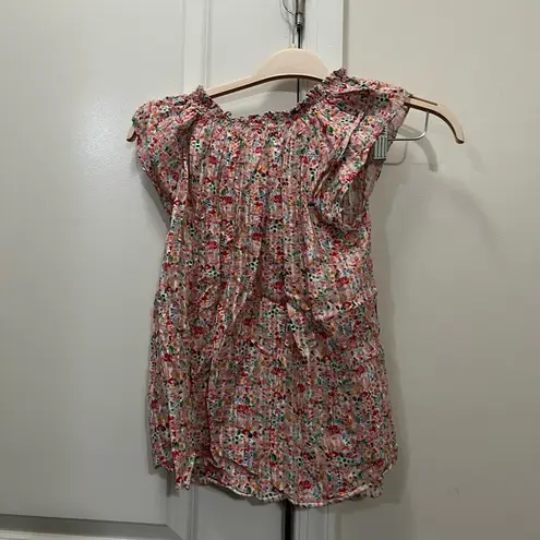 Shoshanna Pink Floral Elodia Top Size XS $295