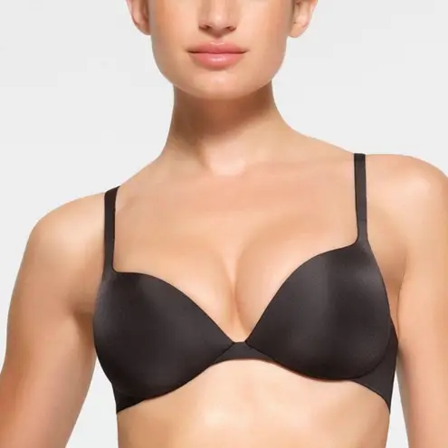 SKIMS Ultimate Collection Teardrop Push-Up Plunge Bra in Onyx - Size 32DDD