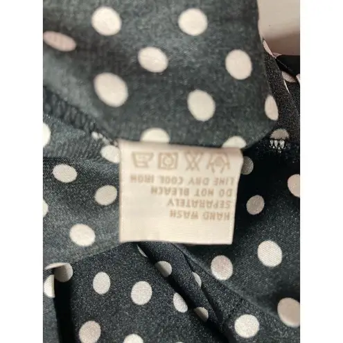 Jonathan Martin Women’s Black & White Polka Dot Top Size Small