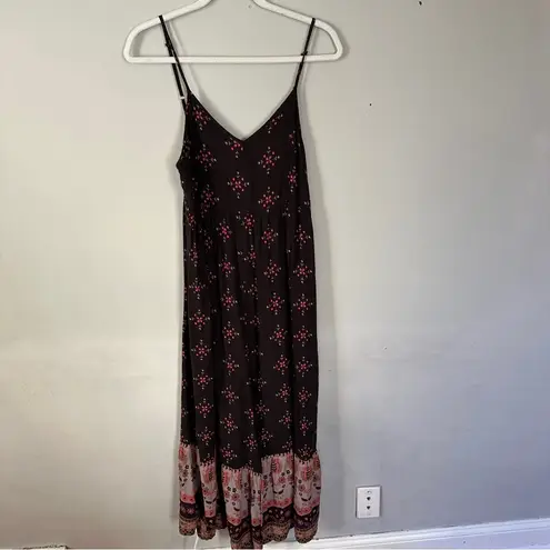 Natural Life  Jamie Brown Boho Wide Leg Jumpsuit Small