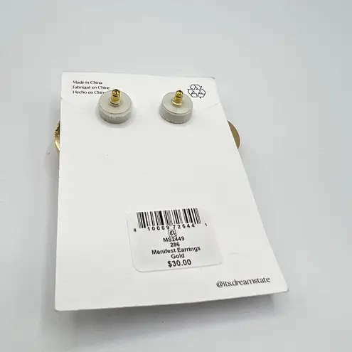 Dreamstate Knot Stud Earrings in Gold