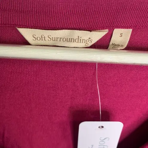 Soft Surroundings Marla Dress Tunic Dark Fuchsia New with Tag W-485 Sz S