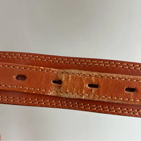 Southwestern Brown Leather Woven Patterned Belt Cowboy Rodeo