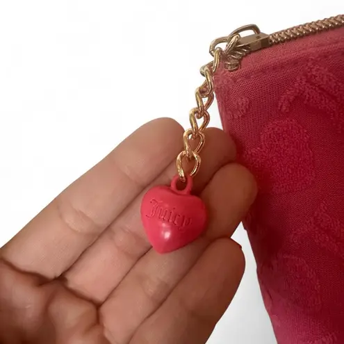 Juicy Couture  Pink Velvet Love Travel Cosmetic Makeup Bag  & Mini Bottle