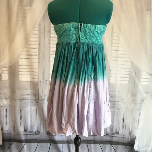 Honey Punch  semi-formal dress green to lavender