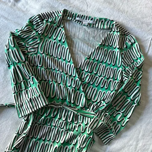 Diane Von Furstenberg  Julian Silk Wrap Dress - size 8