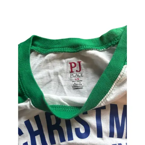 PJ Place Christmas Gnome White & Green Shirt Size L