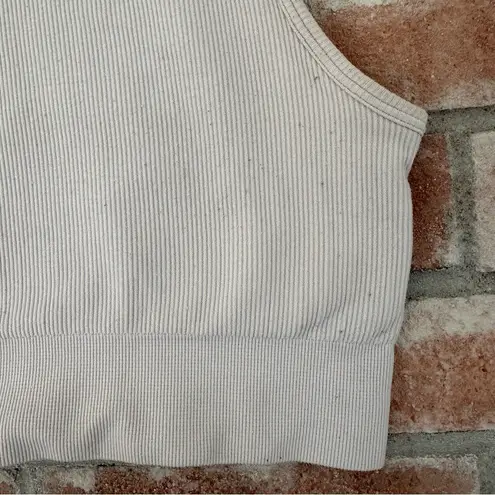 Babaton The Group Crop Top Ribbed Longline Sports Bra Women’s Small Gray