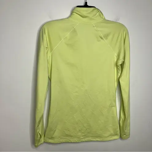 Nike  pro‎ half zip pullover size medium yellow