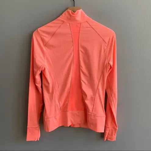 Lole Essential Zip Up Running Jacket Coral Orange Size Medium