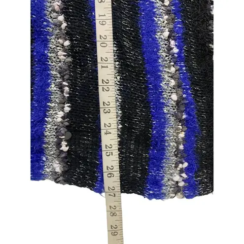 Ruby Rd . Women's Party Animal Blue Black Knitted Cardigan