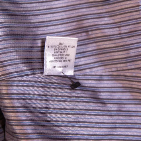 Bailey 44 Academia Ponte Stretch One Button Blazer Jacket Gray Navy Blue 2