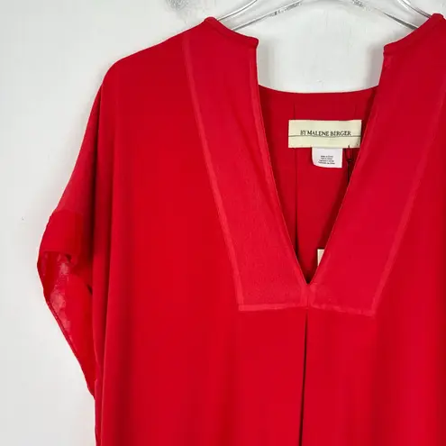 NWT By Malene Birger Verzalio Top Blouse Silk Blend Red Size Small S $245 NEW