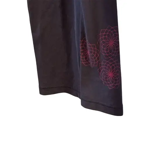 Adidas  Women's Black Yoga Pants L Wide-Leg Moisture-Wicking Gym Wear