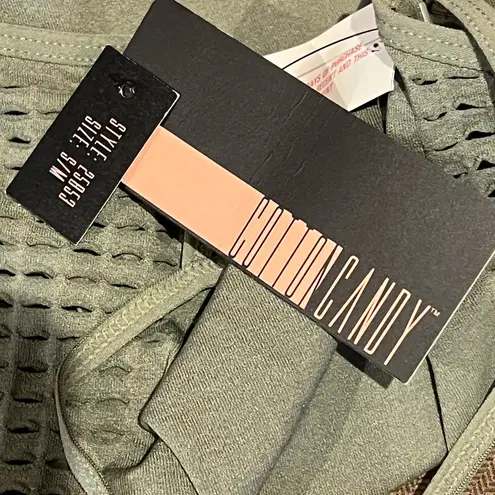 Cotton Candy Olive Green Spaghetti Strap Bodysuit Women’s Size Small/Medium NWT