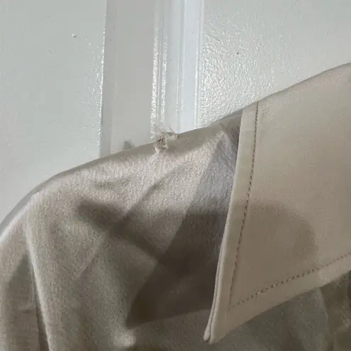 Pacific&Co Cream Silk Shirt Dress Size Small $795