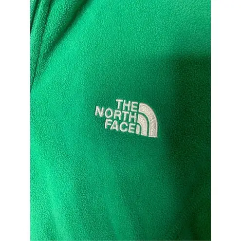 The North Face  TKA 100 pullover fleece 1/4 zip green women's size medium