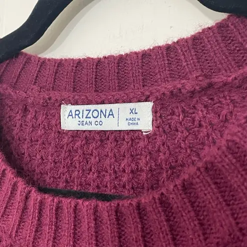 Arizona Jeans Arizona Jean Co NEW burgundy Long Length Knit Sweater NWT ~ Women’s Size XL