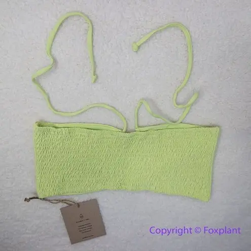 Stone Fox Swim NEW free people meadow bikini top pomelo pique, size L