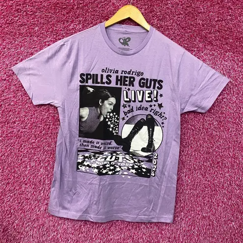 Olivia Rodrigo Spills Her Guts Live Purple T-Shirt L