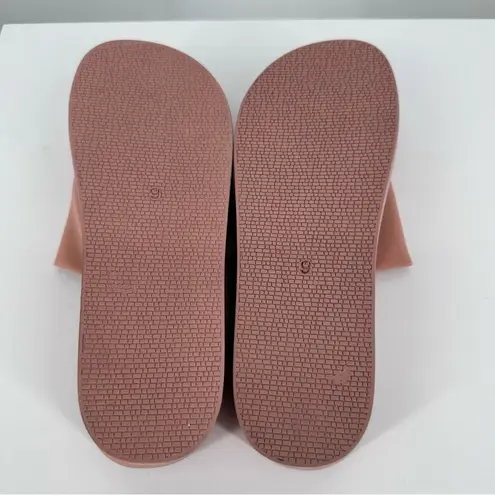 Seychelles Catamaran Blush Platform Sandals size 9 Slip On Fabric Solid