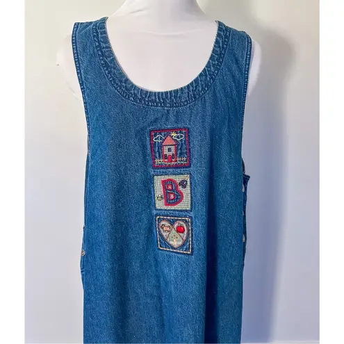 White Stag Vintage Teacher Denim Overall Dress