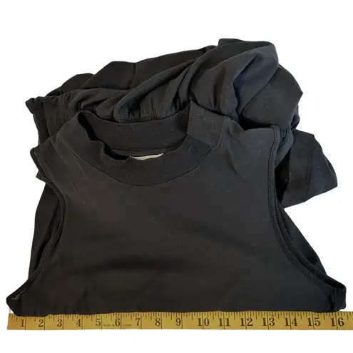 Nation Ltd Dress Women Small Black Maxi Pima Cotton Tier Circle Whimsigoth Light