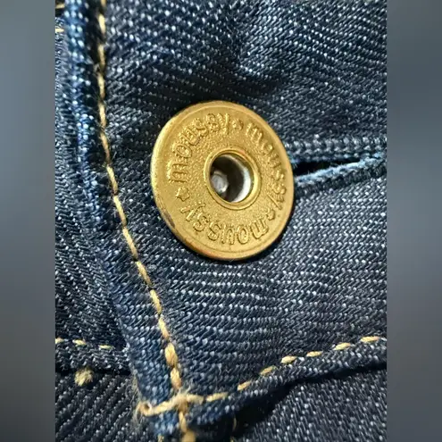 Rare MOUSSY Vintage Japan Jeans 25 Bootcut Low Rise Y2K Dark Wash Denim $360+ Blue
