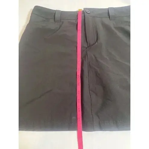 Eddie Bauer  Travex Skort Skirt Solid Black Size 10