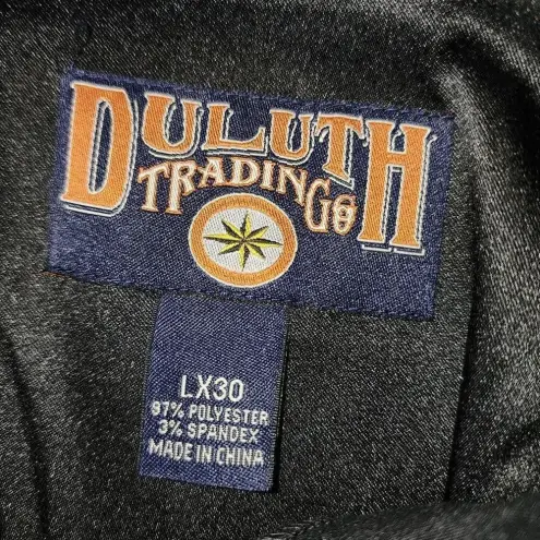 Duluth‎ Trading Co Womens Black Faux Suede Pants Large Lx30