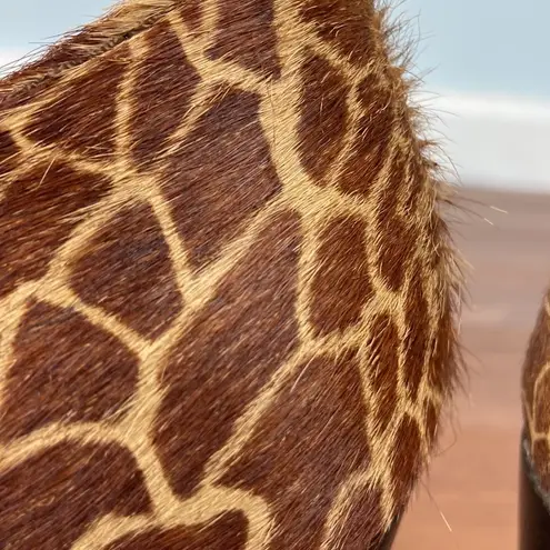 Fossil  Maddox Pump Giraffe Pattern and Stacked Blocked Heel Size 9 90s - Image 3